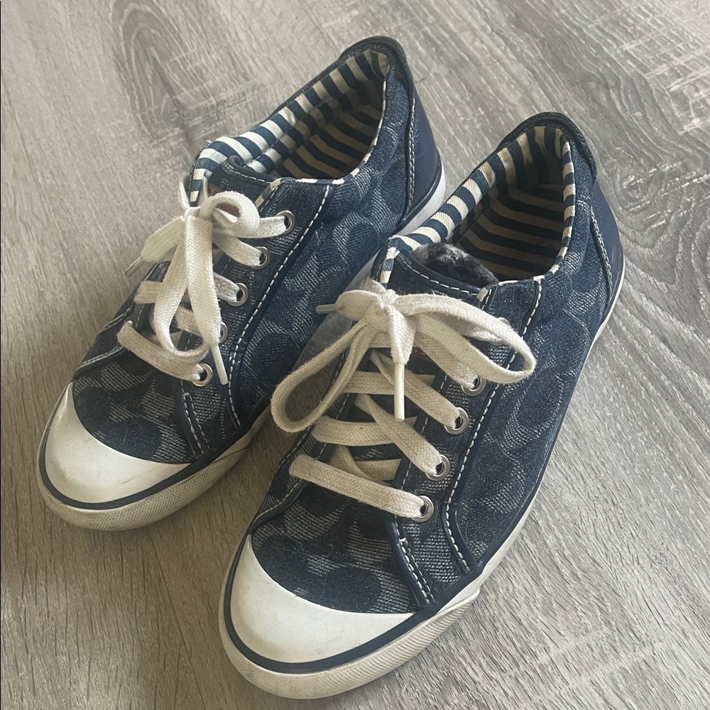 Stylish Coach Blue Sneakers